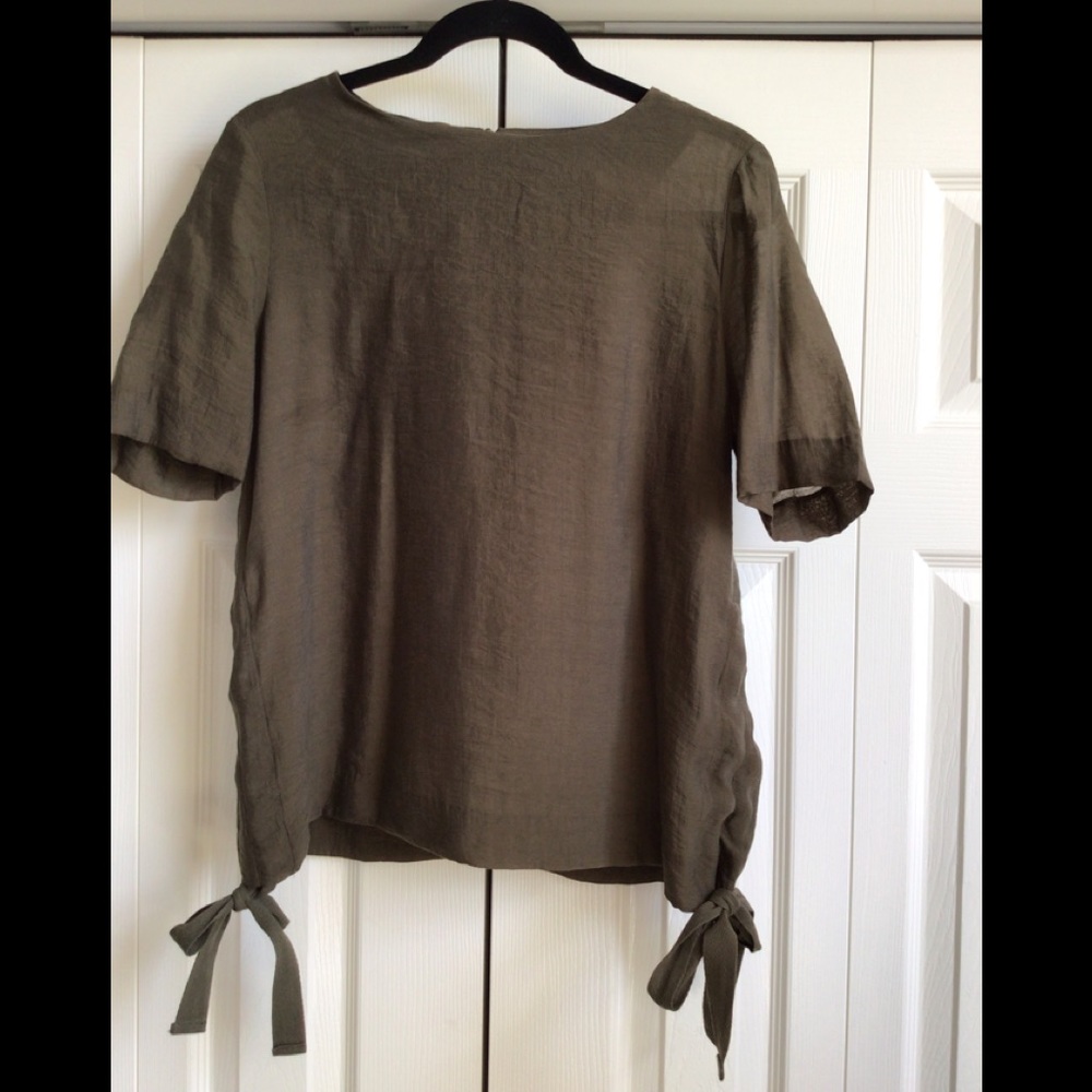 H&M Army Green/Taupe Summer Top - Picture 2 of 9
